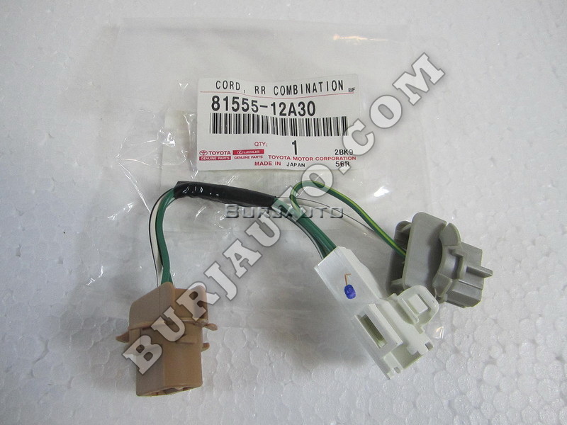 TOYOTA 81555-52A80 Combination Lamp Socket and Wire Sub Assembly 