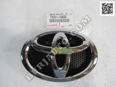 7530112430 TOYOTA EMBLEM SUB-ASSY FR