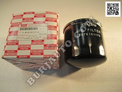 ELEMENT; OIL FILTER-BEST VALUE PARTS(BVP ISUZU 5876101170