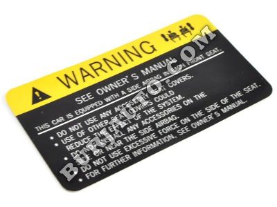 LABEL-CRASH PAD SIDE A BAG HYUNDAI 8526138500