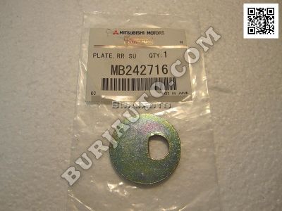 MB242716 MITSUBISHI PLATE,RR SUSP LWR AR