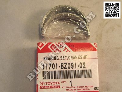 11701BZ09102 TOYOTA Bearing set cranksh