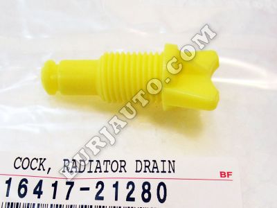 COCK, RADIATOR DRAIN TOYOTA 1641721280