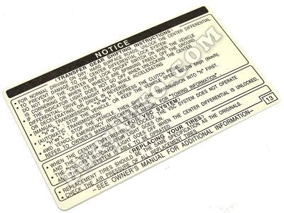 3636960470 TOYOTA Label, transfer