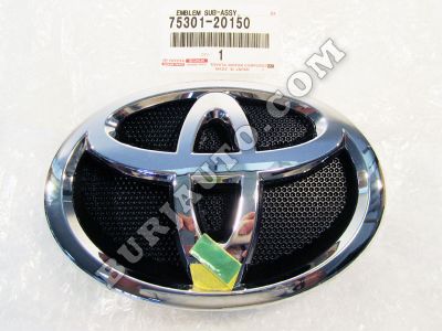 7530120150 TOYOTA EMBLEM SUB-ASSY, RADIATOR GRILLE