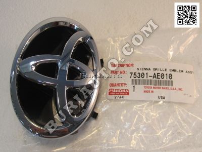 75301AE010 TOYOTA EMBLEM SUB ASSY, FR