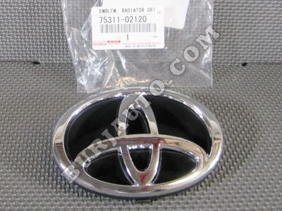 7531102120 TOYOTA EMBLEM SUB-ASSY, RADIATOR GRILLE