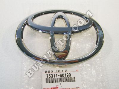 7531160190 TOYOTA EMBLEM, RADIATOR