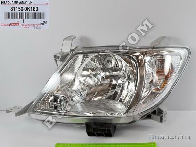 811500K180 TOYOTA HEADLAMP ASSY LH