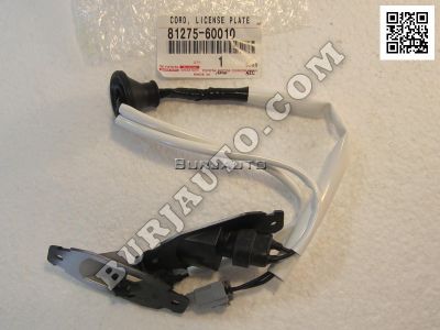 CORD, LICENSE PLATE Toyota 8127560010