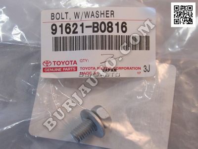 BOLT, W/WASHER Toyota 91621B0816