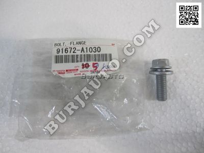 Toyota 91672A1030 BOLT, FLANGE W/WASER